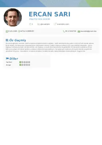 Pratisyen Hekim Cv Örnekleri cv indir